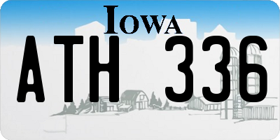 IA license plate ATH336