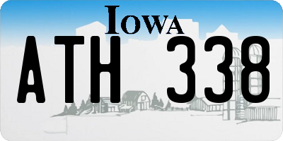 IA license plate ATH338