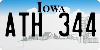 IA license plate ATH344