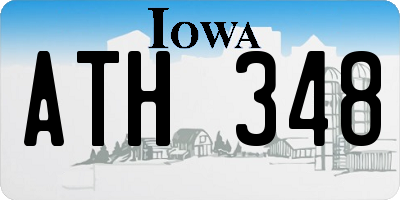 IA license plate ATH348