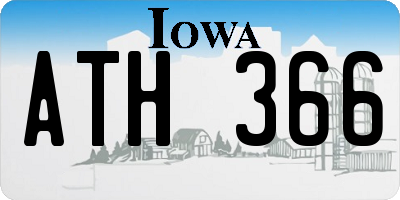 IA license plate ATH366