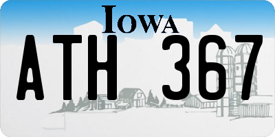 IA license plate ATH367