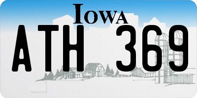 IA license plate ATH369