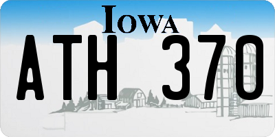 IA license plate ATH370