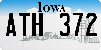 IA license plate ATH372