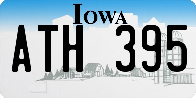 IA license plate ATH395