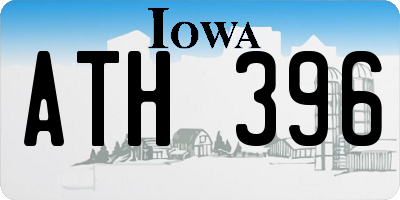 IA license plate ATH396