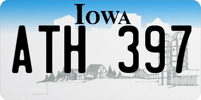 IA license plate ATH397