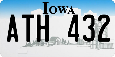 IA license plate ATH432