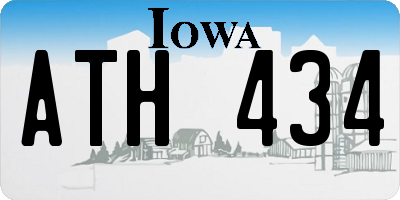 IA license plate ATH434