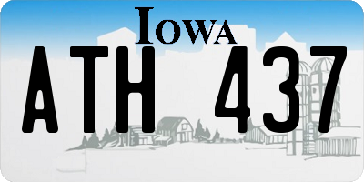 IA license plate ATH437