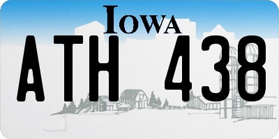 IA license plate ATH438