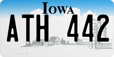 IA license plate ATH442