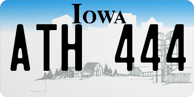 IA license plate ATH444