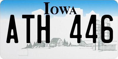IA license plate ATH446