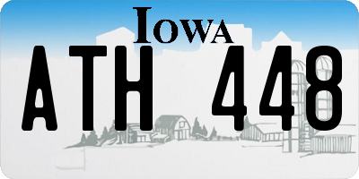 IA license plate ATH448