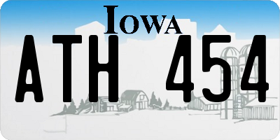 IA license plate ATH454