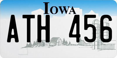 IA license plate ATH456