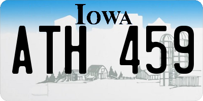 IA license plate ATH459