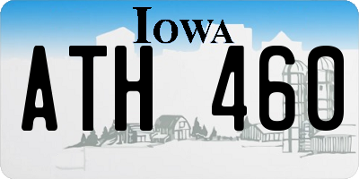 IA license plate ATH460