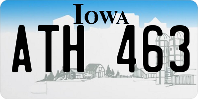 IA license plate ATH463