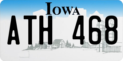 IA license plate ATH468