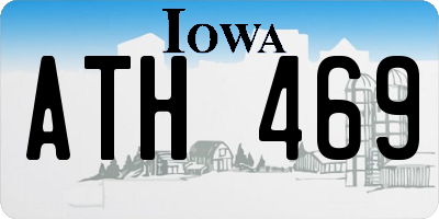 IA license plate ATH469