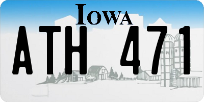 IA license plate ATH471
