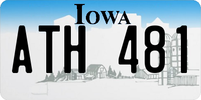 IA license plate ATH481