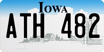 IA license plate ATH482