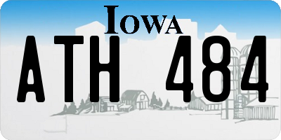 IA license plate ATH484