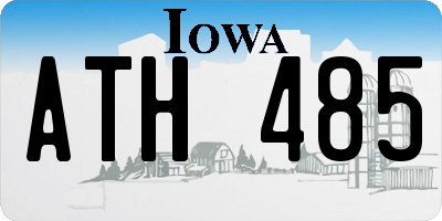 IA license plate ATH485