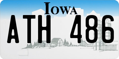 IA license plate ATH486