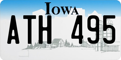 IA license plate ATH495