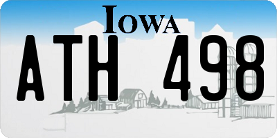IA license plate ATH498