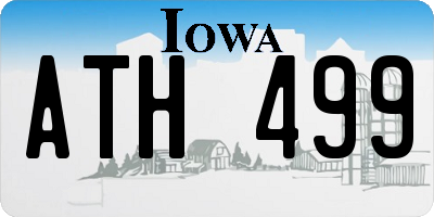 IA license plate ATH499