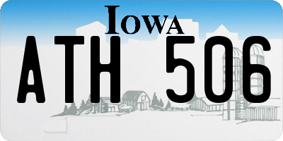 IA license plate ATH506
