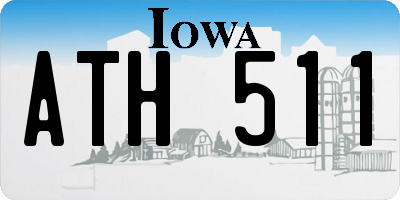 IA license plate ATH511