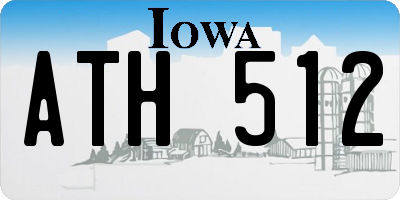 IA license plate ATH512