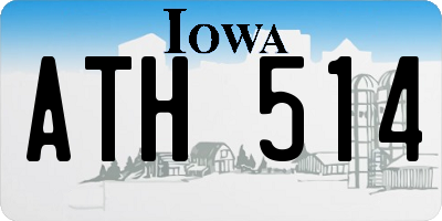IA license plate ATH514
