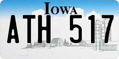 IA license plate ATH517