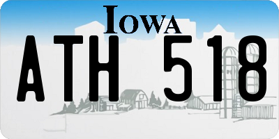 IA license plate ATH518