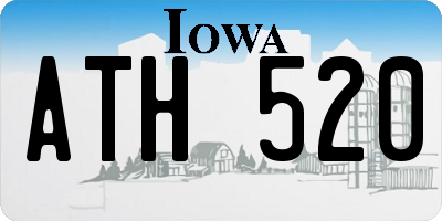 IA license plate ATH520