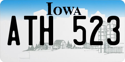 IA license plate ATH523