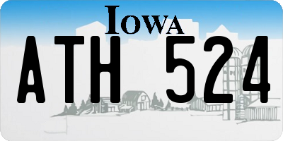 IA license plate ATH524