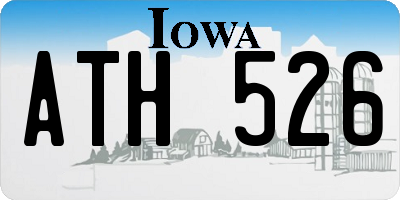IA license plate ATH526