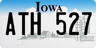 IA license plate ATH527