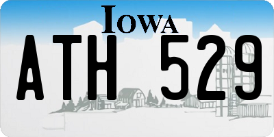 IA license plate ATH529