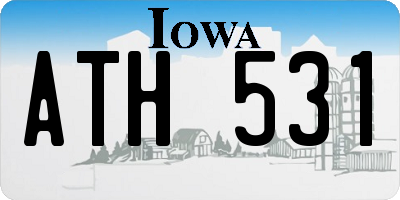 IA license plate ATH531