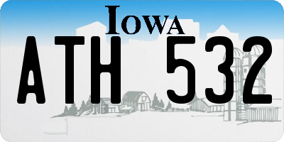 IA license plate ATH532